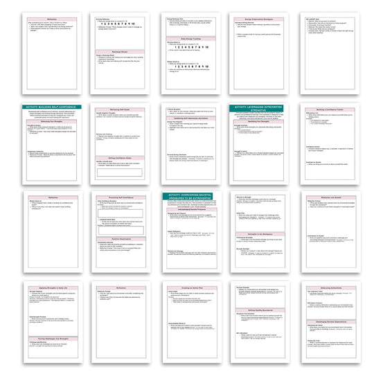 Printable Personal growth journal for introverts - KY designX