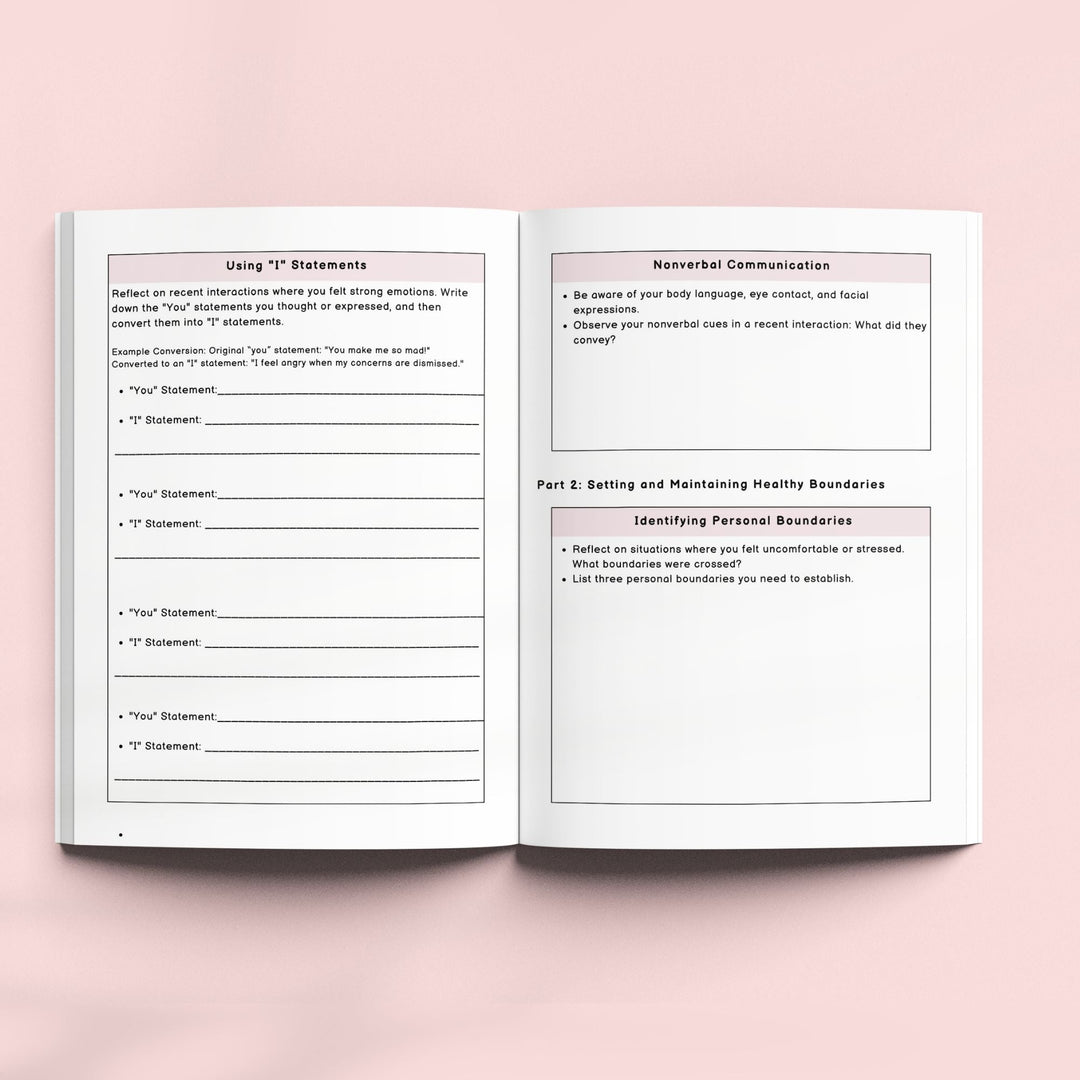 Printable Personal growth journal for introverts - KY designX