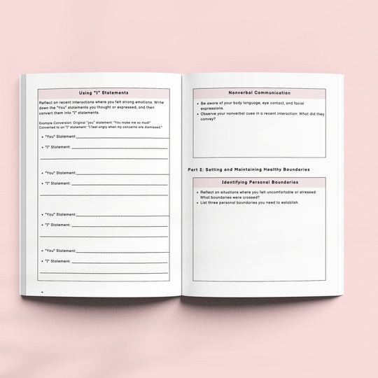 Printable Personal growth journal for introverts - KY designX