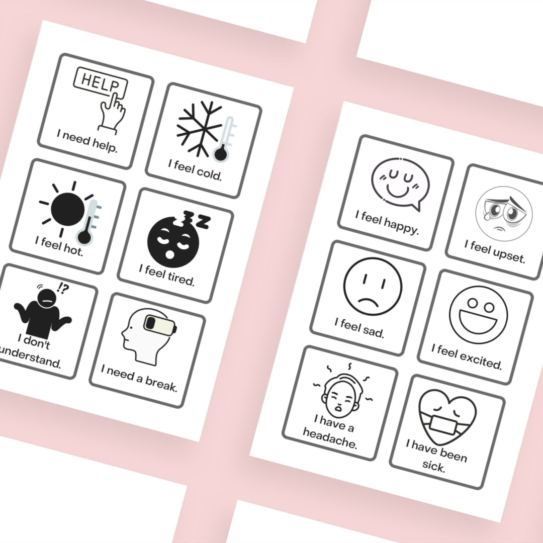 printable picture Communication Cards for children - KY designX