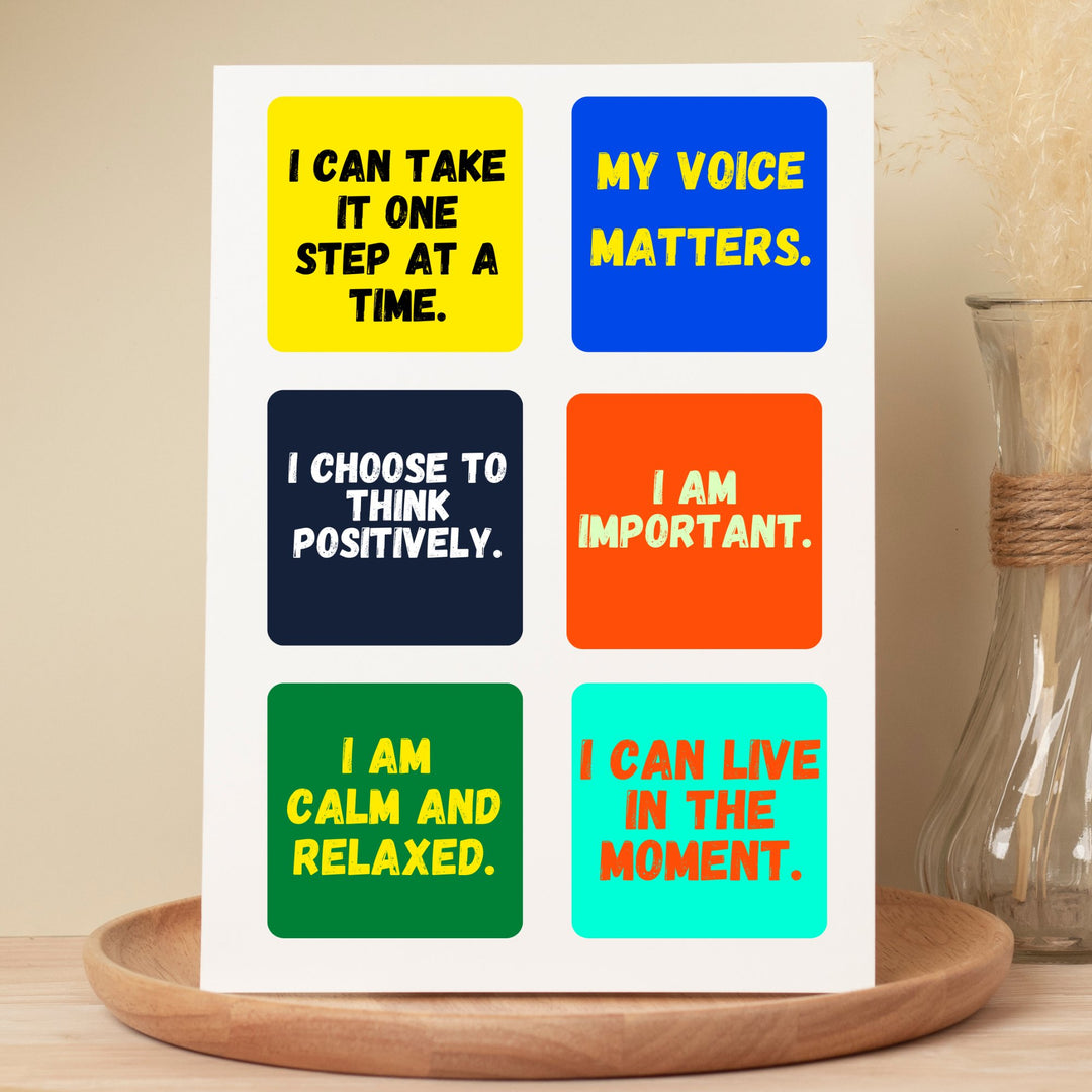 Printable positive Affirmation Cards - KY designX