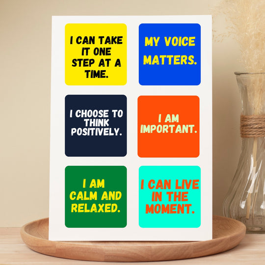 Printable positive Affirmation Cards - KY designX