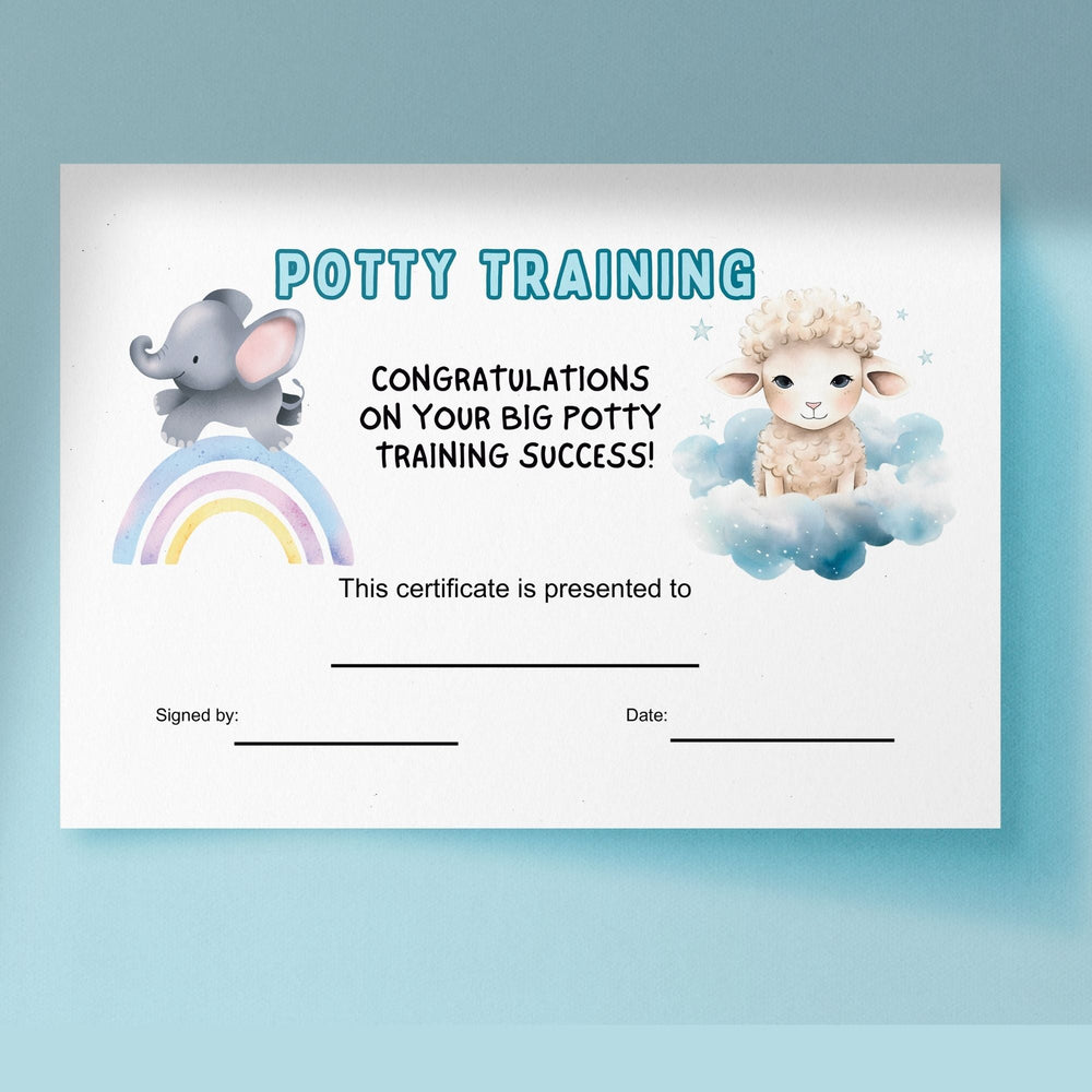 Printable Potty Training Certificate - KY designX