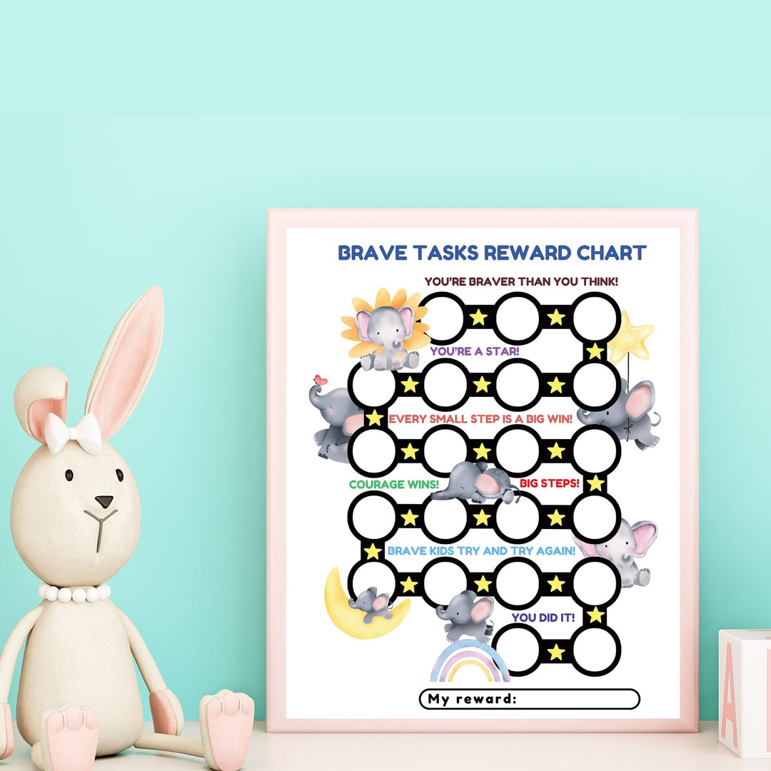 Printable Reward Chart to Encourage Bravery in Children - KY designX