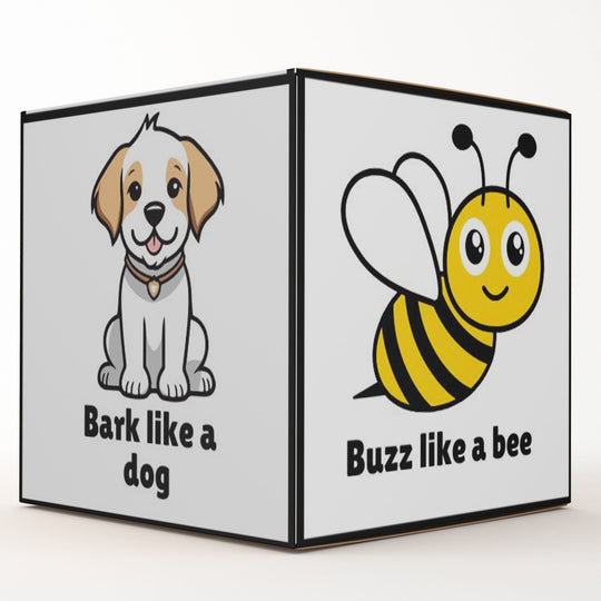 Printable Silly Sounds Dice Cube - KY designX