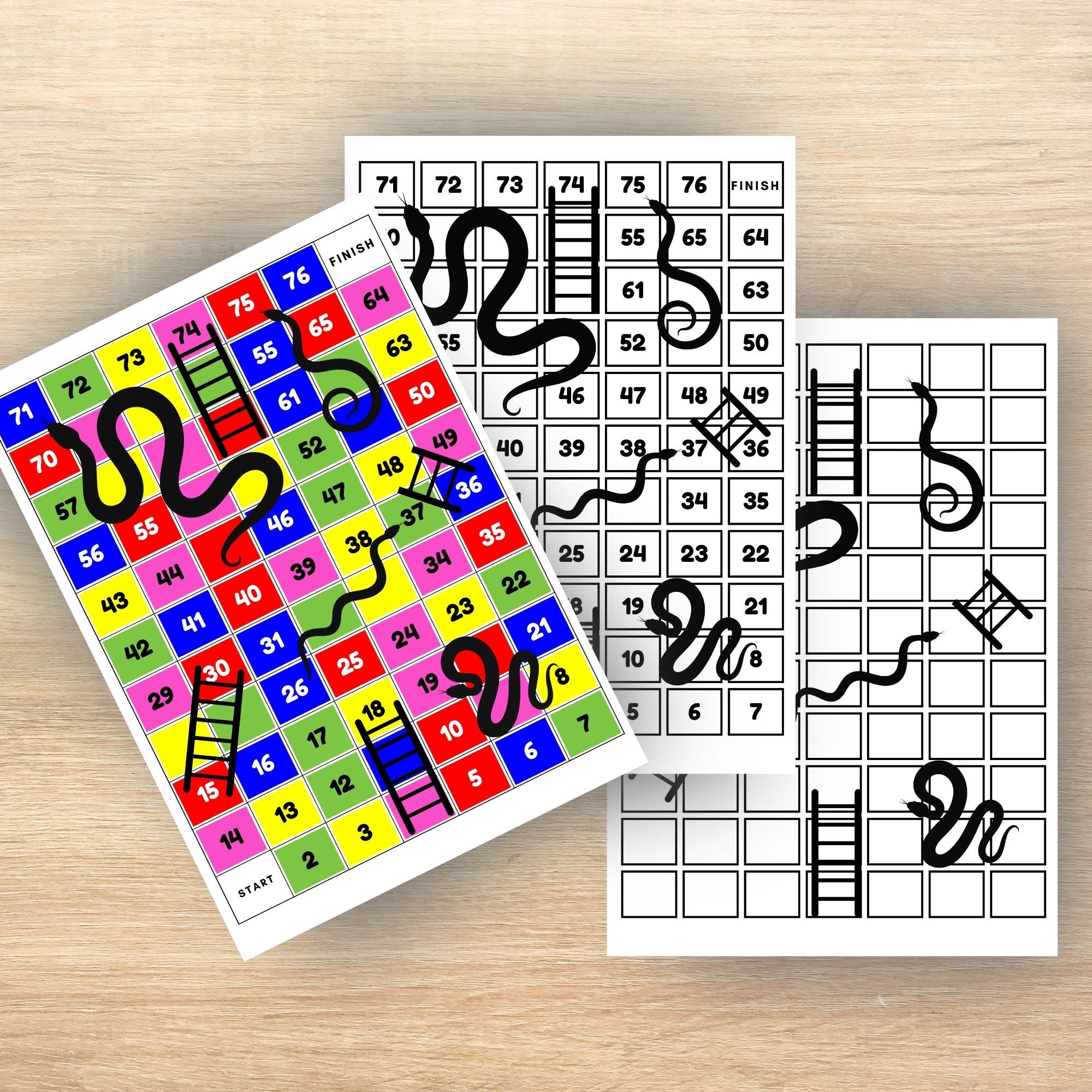 Printable snakes and ladders game - KY designX