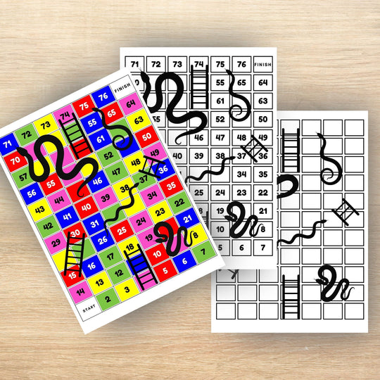 Printable snakes and ladders game - KY designX