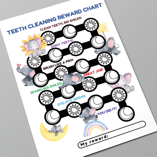 Printable Teeth Cleaning Reward Chart - KY designX