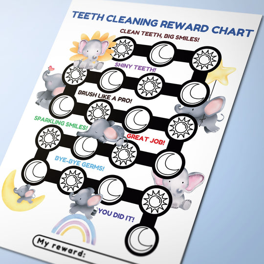 Printable Teeth Cleaning Reward Chart - KY designX