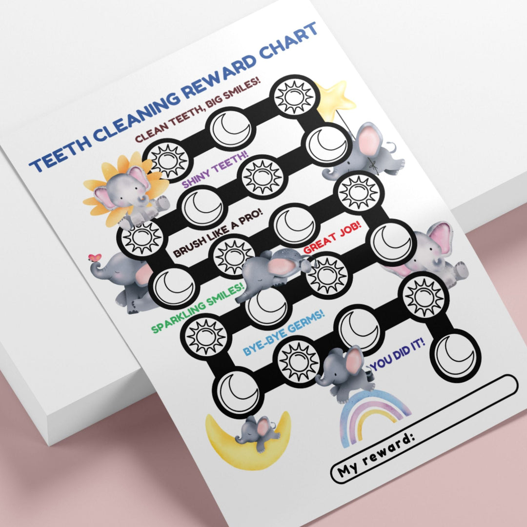 Printable Teeth Cleaning Reward Chart - KY designX