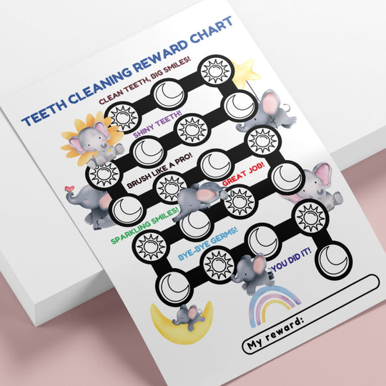 Printable Teeth Cleaning Reward Chart - KY designX