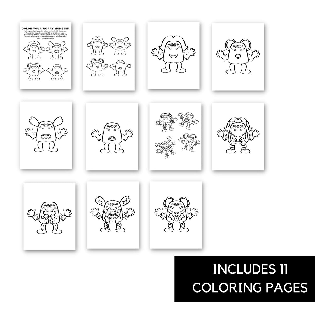 Printable The Worry Monster Workbook - KY designX