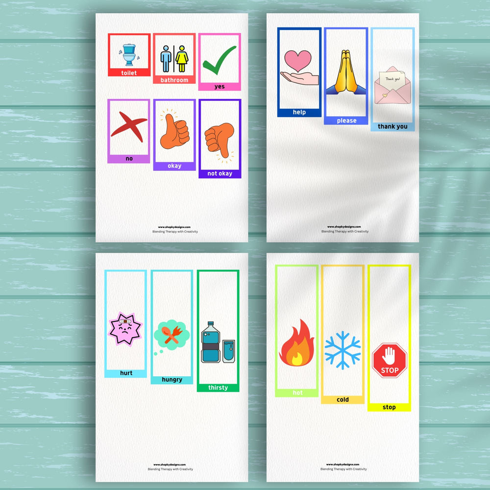 Printable Tiered Communication Cards - KY designX