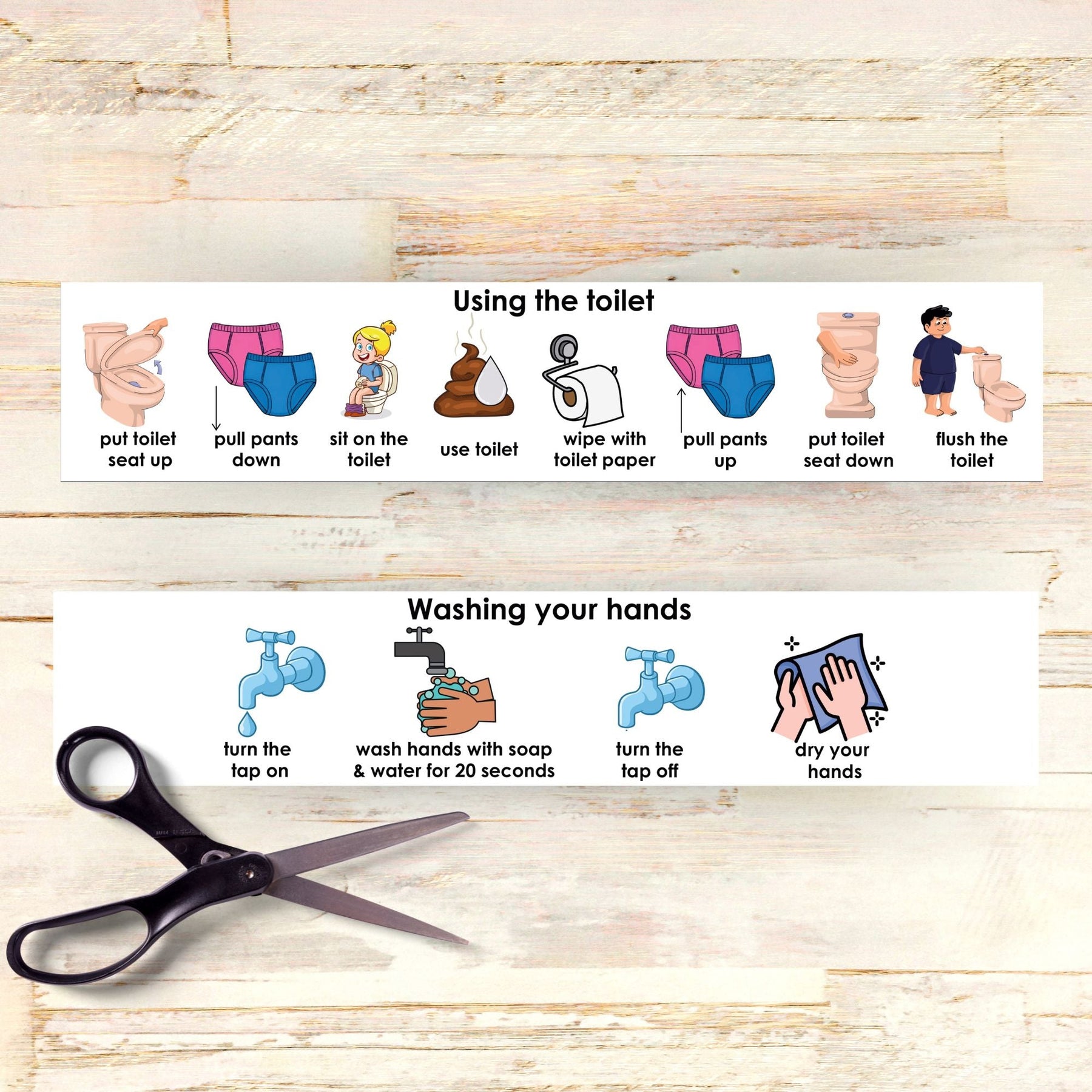 Printable Toilet Routine Visual Tool - KY designX