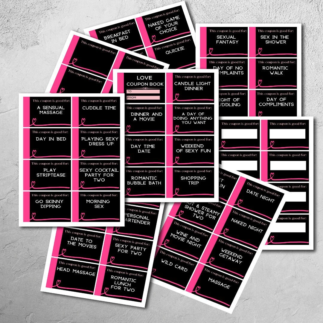 Printable Unique Love Coupons - KY designX