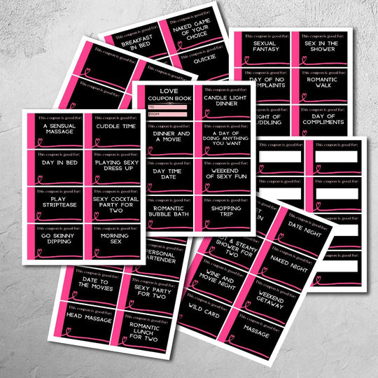 Printable Unique Love Coupons - KY designX