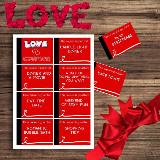 Printable Valentines Love Coupons - KY designX