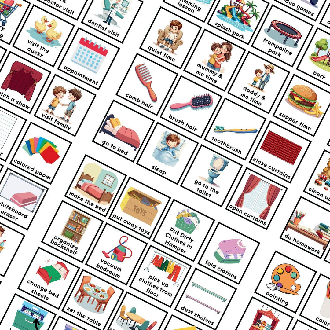 Printable Visual Schedule and Chore Chart for Boys - KY designX