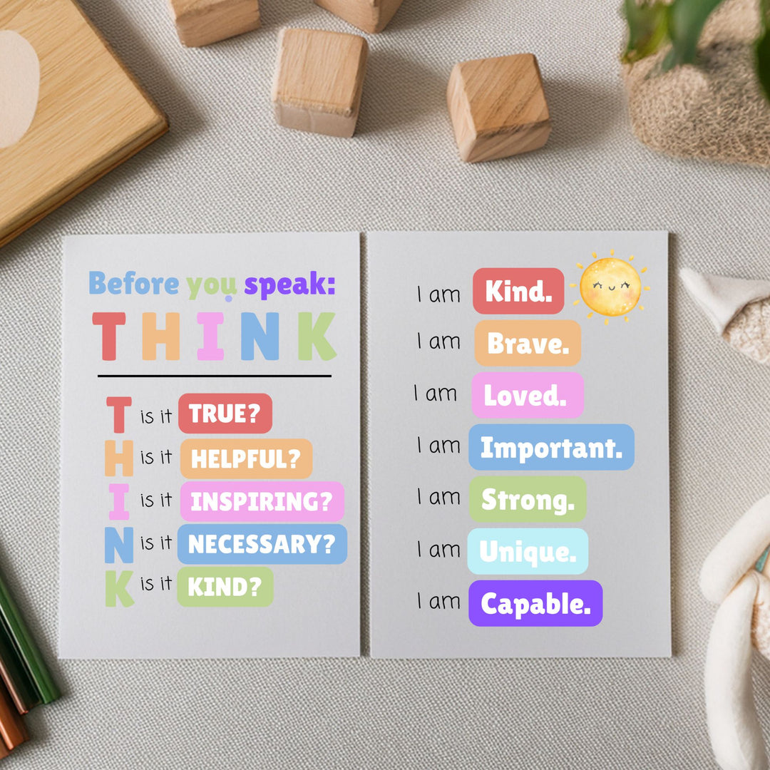 Think before you speak posterblocks