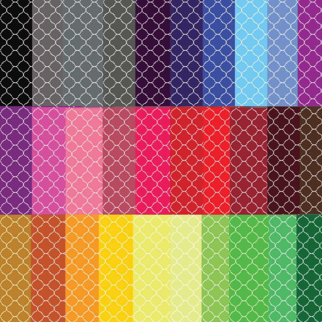 Quatrefoil pattern digital paper - KY designX