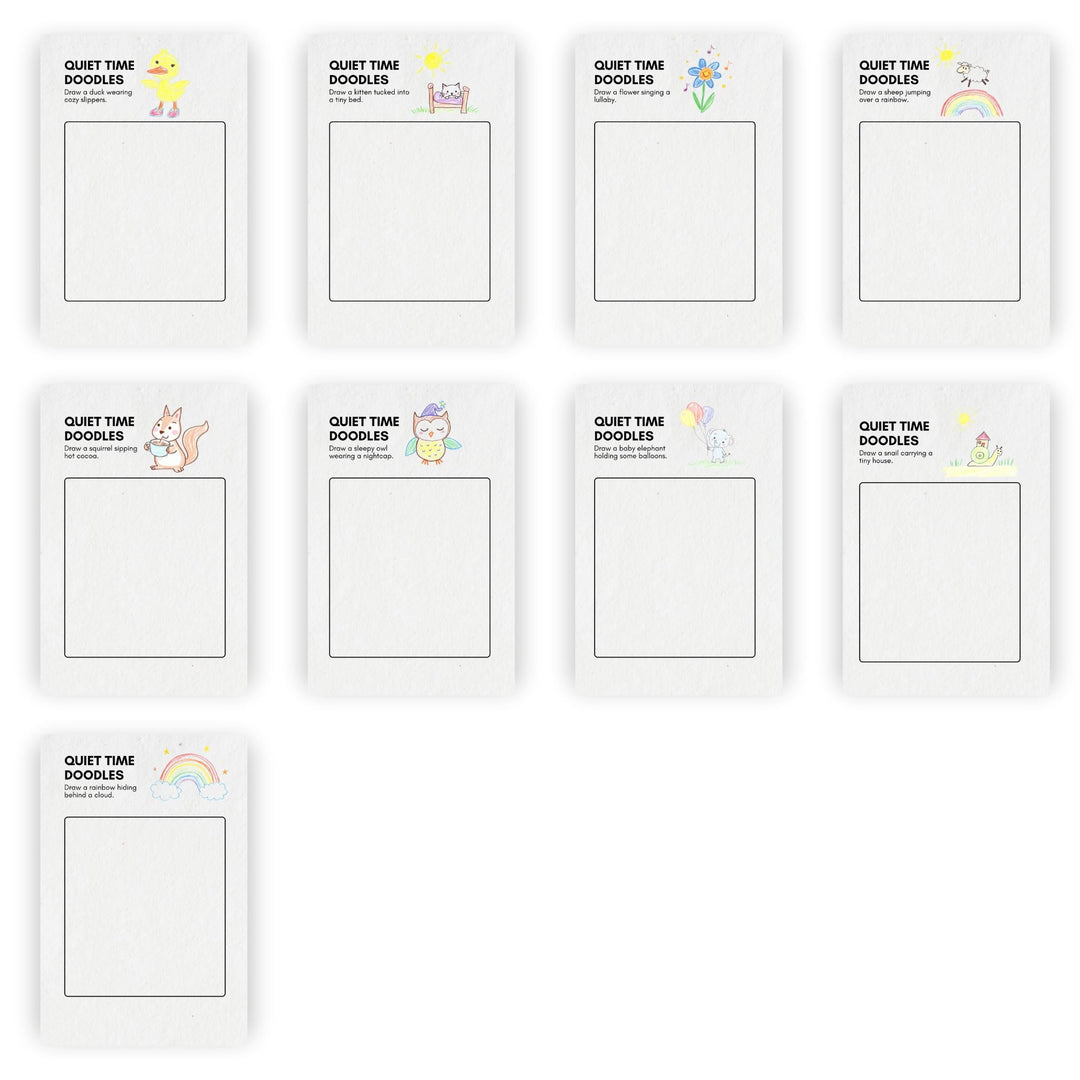 Quiet Time Doodles Printable Worksheets - KY designX