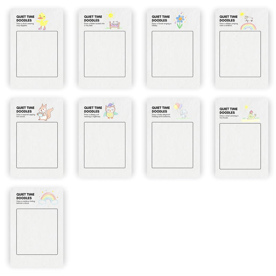 Quiet Time Doodles Printable Worksheets - KY designX