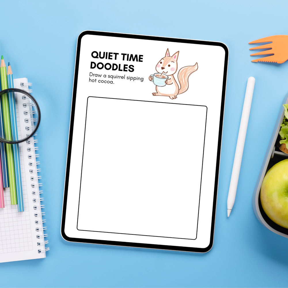 Quiet Time Doodles Printable Worksheets - KY designX