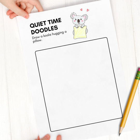Quiet Time Doodles Printable Worksheets - KY designX