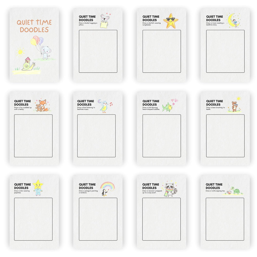 Quiet Time Doodles Printable Worksheets - KY designX