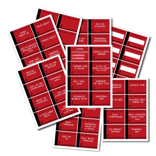 Romantic printable love coupons - KY designX