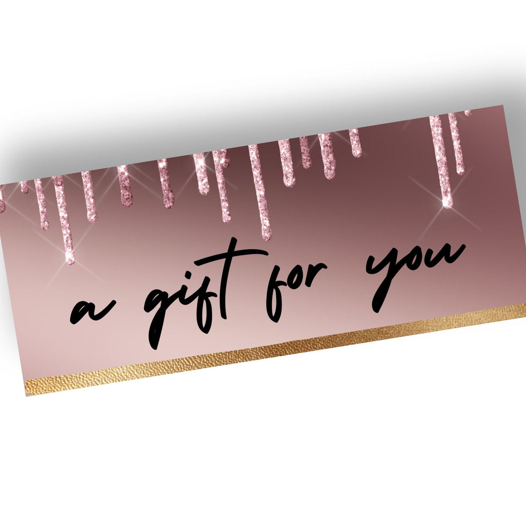 Rose Gold Customizable Gift Certificate - KY designX