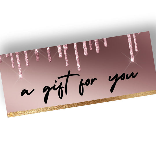 Rose Gold Customizable Gift Certificate - KY designX