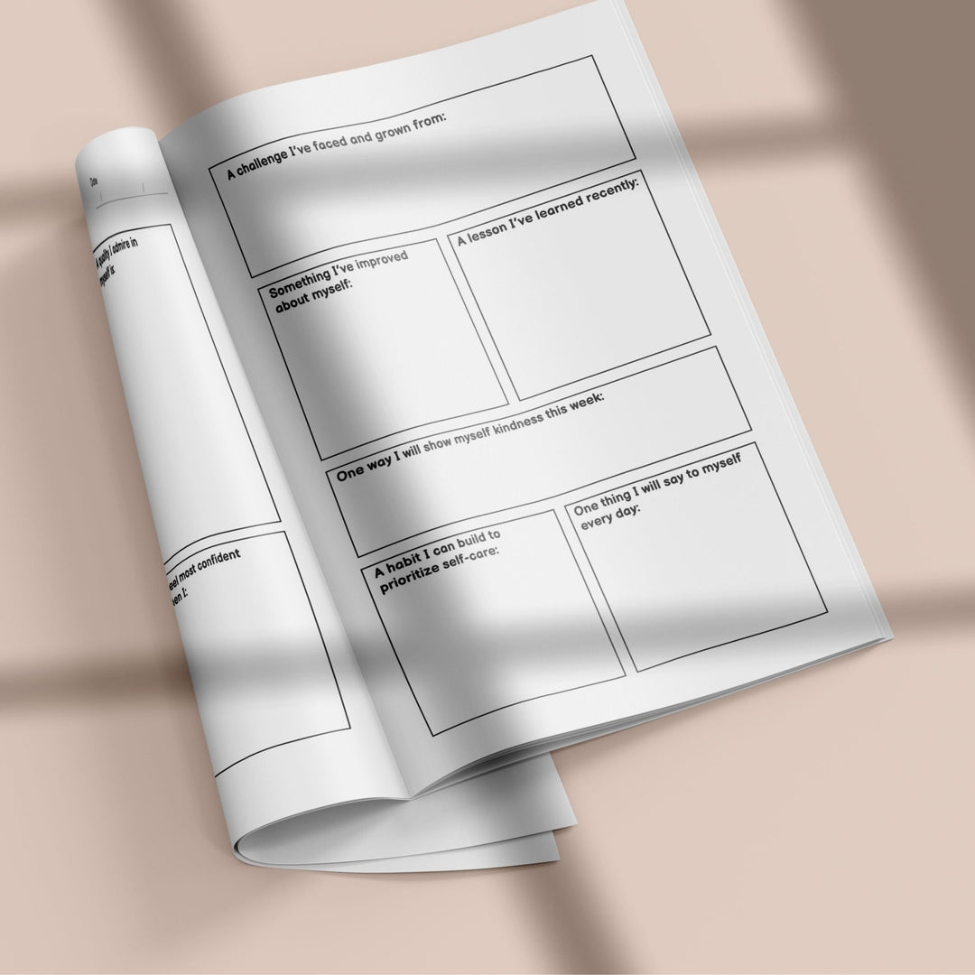 Self - Love Planner Canva Template with MRR & PLR - KY designX