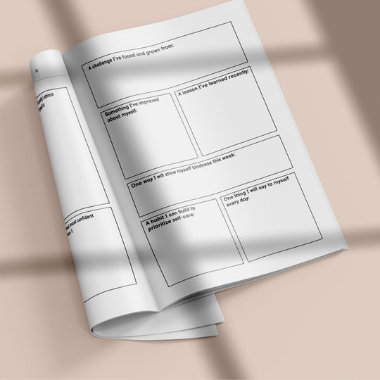 Self - Love Planner Canva Template with MRR & PLR - KY designX