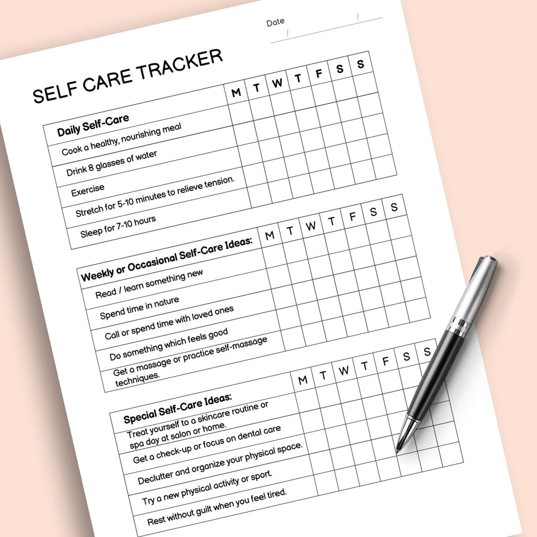 Self - Love Planner Canva Template with MRR & PLR - KY designX