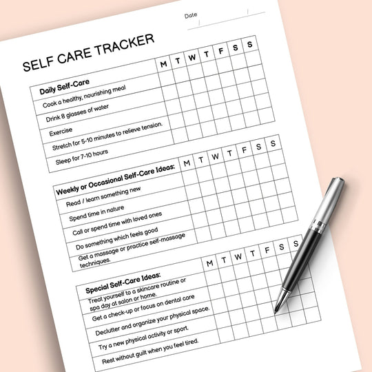 Self - Love Planner Canva Template with MRR & PLR - KY designX