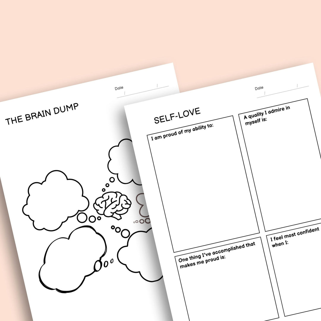 Self - Love Planner Canva Template with MRR & PLR - KY designX