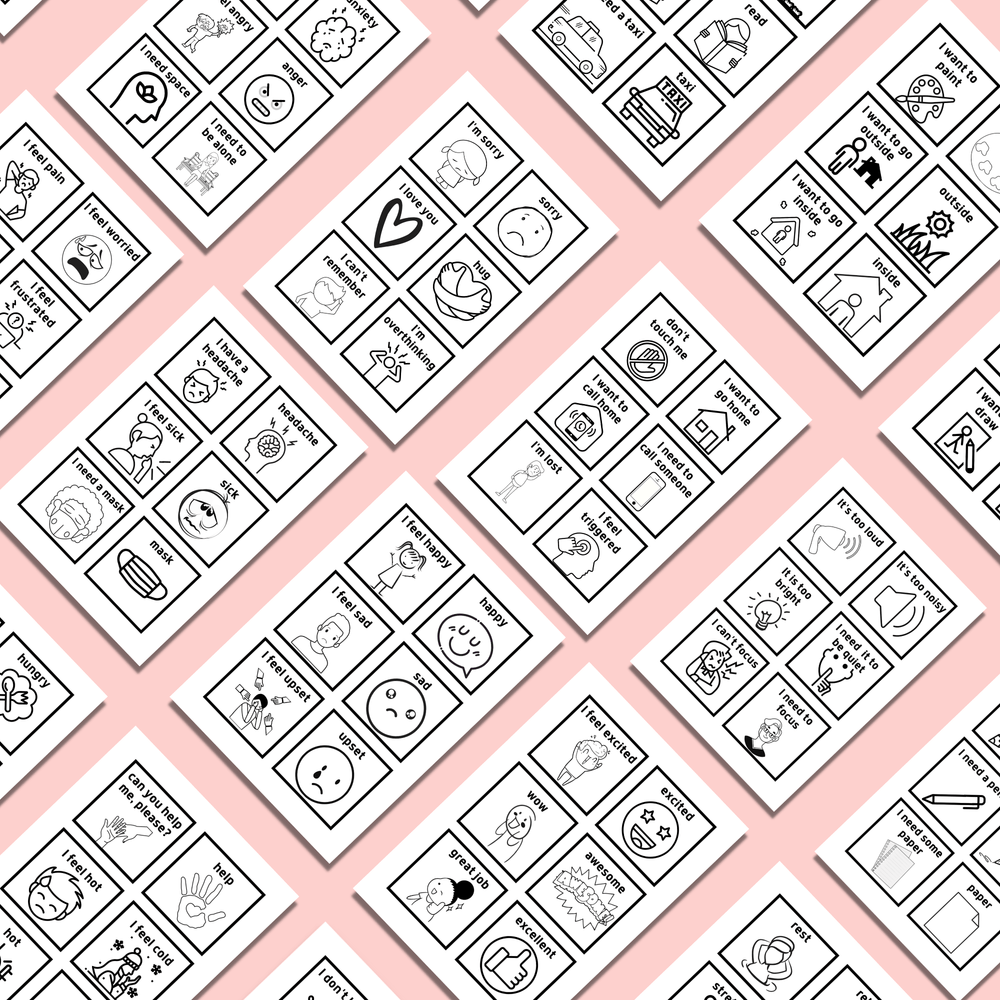 Simple Printable Communication Cards - KY designX