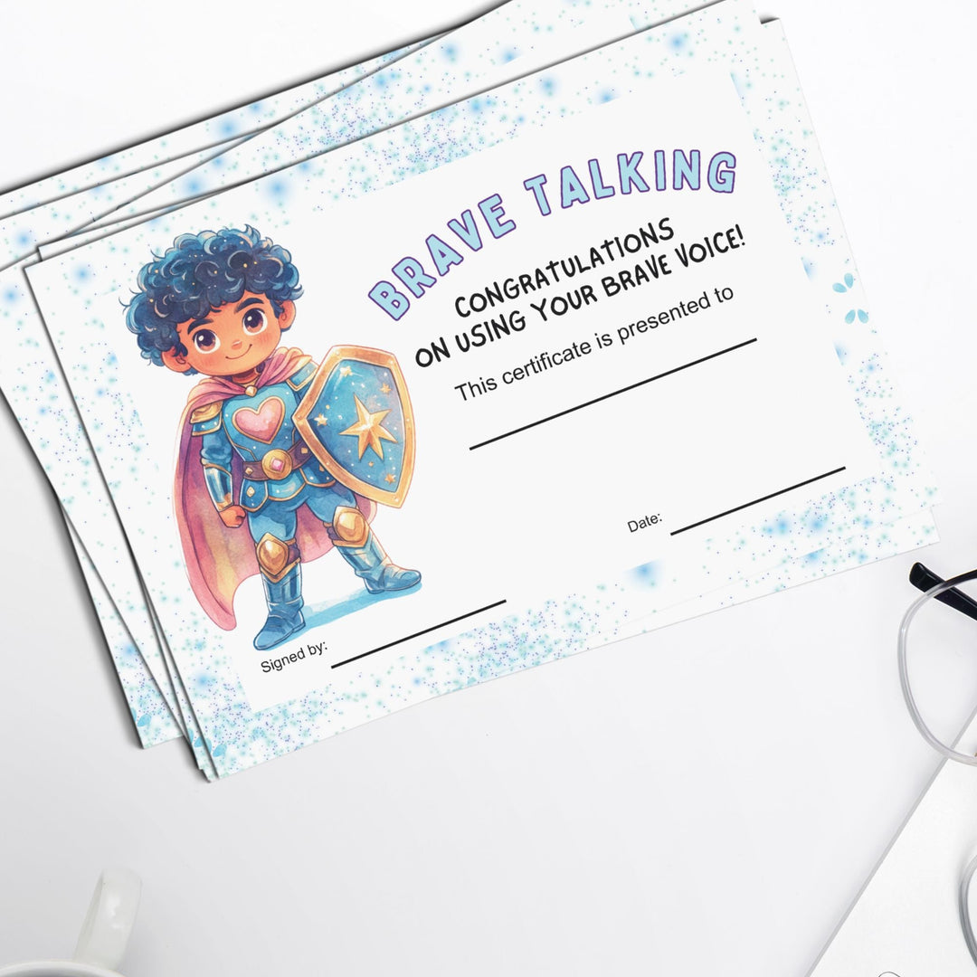 Speaking Achievement Certificate for Kids - KY designX