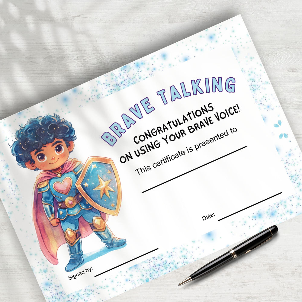 Speaking Achievement Certificate for Kids - KY designX