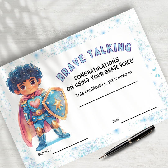 Speaking Achievement Certificate for Kids - KY designX