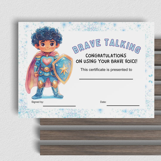 Speaking Achievement Certificate for Kids - KY designX