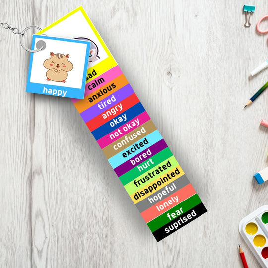 Tiered Emotional Regulation Feelings Flash Cards - KY designX