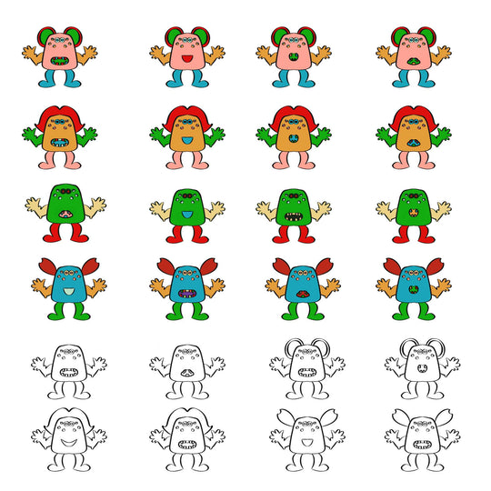 Unleash Your Inner Artist with free Monster Clipart - KY designX