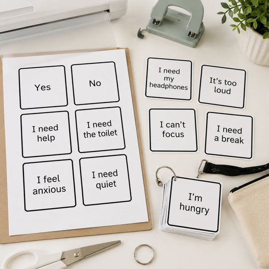 Visual Communication Cards Printable - KY designX
