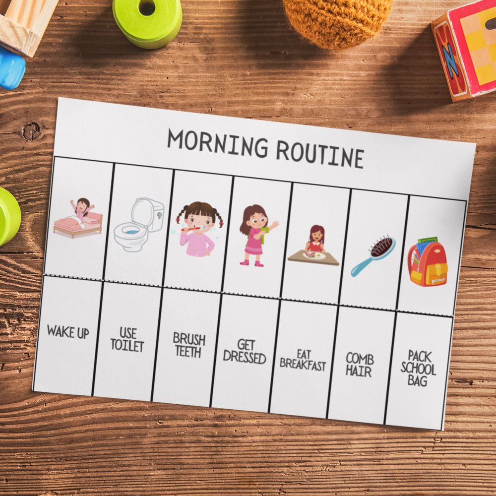 Visual Schedule for girls with Autism & Support Needs - KY designX