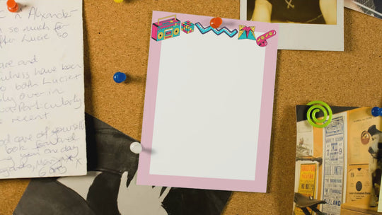 90s nostalgia printable writing paper stationery